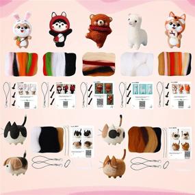 img 3 attached to 🧵 Yaboom Needle Felting Kit for Beginners: Complete 9-Piece Wool Doll Making Set with Instructions, Felting Foam Mat, Needles and More - Perfect for Children's Day!