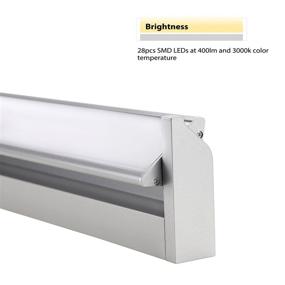 img 1 attached to 💡 Efficient Lighting Solution: TORCHSTAR 14-Inch Hardwired Multi-Function LED Cabinet Light, Warm White [110V]