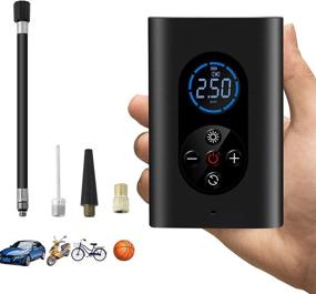 img 4 attached to 🔧 NUOKER 2021NEW Tire Mini Inflator: Portable Air Compressor with 4000mAh, Rechargeable & Cordless, Power Bank, LED Light - Ideal for Bike & Motorcycle Tire Inflation