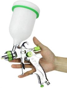 img 2 attached to 🔫 Efficient HVLP Air Spray Gun Set with 3 Nozzles and 600cc Cup - Perfect for Paint, Car Primer, Topcoat, Touch-Up - MACHSWON Universal Paint Sprayer