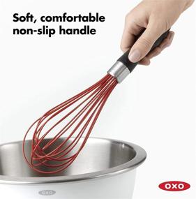 img 2 attached to 🧯 Red OXO Good Grips 11-Inch Silicone Balloon Whisk - Enhanced SEO