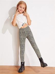 img 1 attached to 🐆 WDIRARA Leopard Elastic Leggings: Eye-Catching Multicolored Girls' Clothing for Style & Comfort!