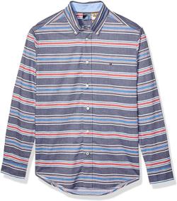 img 4 attached to 👕 Tommy Hilfiger Adaptive Magnetic Button Shirts for Men