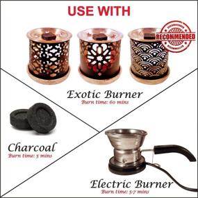 img 1 attached to 🔥 Dukhni Oud Bakhoor عود بخور - Variety Sample Set: 30 Pieces of Maamoul Bakhoor for Home Use with Exotic Bakhoor Burner - Electric OR Charcoal Burner Included! Perfect for Namaaz, Meditation, Chanting, and Peaceful Moments