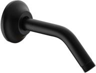 upgrade your shower experience with the bestill wall mounted 6 inch extension shower head arm in matte black логотип