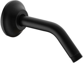 img 4 attached to Upgrade Your Shower Experience with the BESTILL Wall Mounted 6 Inch Extension Shower Head Arm in Matte Black