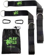 🌳 premium tree swing hanging straps kit for outdoor swings and hammocks - includes 2 x 5ft tree swing strap hangers, 2 x heavy duty carabiners - holds 2000lbs - easy instructions and carry bag included! логотип