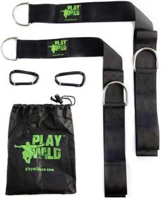 img 4 attached to 🌳 Premium Tree Swing Hanging Straps Kit for Outdoor Swings and Hammocks - Includes 2 x 5ft Tree Swing Strap Hangers, 2 x Heavy Duty Carabiners - Holds 2000lbs - Easy Instructions and Carry Bag Included!