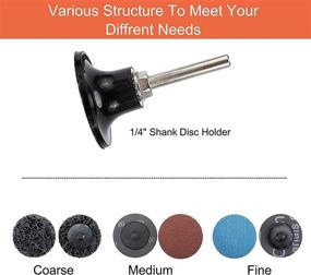 img 3 attached to 🛠️ 101 Pcs Tysun Sanding Discs with 2 Inch Quick Change Feature and 1/4 inch Holder - Ideal Surface Conditioning Discs for Die Grinder: Strip, Grind, Polish, Remove Burr, Finish Rust and Paint