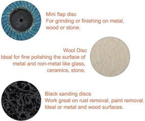 img 1 attached to 🛠️ 101 Pcs Tysun Sanding Discs with 2 Inch Quick Change Feature and 1/4 inch Holder - Ideal Surface Conditioning Discs for Die Grinder: Strip, Grind, Polish, Remove Burr, Finish Rust and Paint