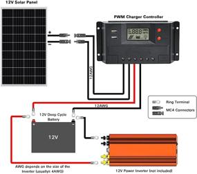 img 2 attached to 🌞 High Efficiency 100W 12V Solar Panel Starter Kit for Home, Camping, Boat, Caravan & RV - WEIZE Monocrystalline PV Module for Off-Grid Power