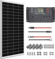 🌞 high efficiency 100w 12v solar panel starter kit for home, camping, boat, caravan & rv - weize monocrystalline pv module for off-grid power logo