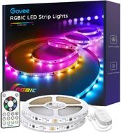 🌈 govee rgbic led strip lights: 32.8ft with remote control | 11 scene modes, 6 brightness levels | color changing for bedroom, christmas | easy installation (2x16.4ft) логотип