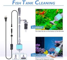 img 1 attached to Electric Aquarium Automatic Cleaning Adjustable