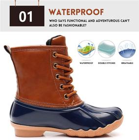 img 3 attached to Waterproof Toddler Boys' Shoes and Boots by Ahannie - Fashionably Designed for Outdoor Activities