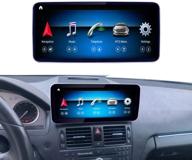 🚗 upgraded android 10 car stereo 10.25" touch screen for mercedes benz c class w204 c200, c230, c250, c300, c280, c350 2008-2010 year, wireless carplay support, wireless android auto and split screen functionality logo