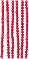 🔴 9-foot long kurt adler red wooden bead garland - tn0066/r logo