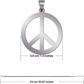 img 3 attached to Hippie-Style Peace Sign Necklace: Sunshane 2-Pack for Effortless Hippie Party Dressing! (Silver)