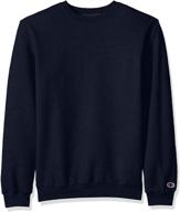 🏆 champion boys' big double dry sweatshirt - ultimate comfort and durability logo