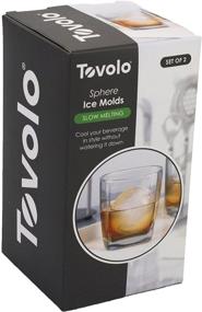 img 3 attached to 🧊 Tovolo Leak-Free, Slow-Melting 2.5-Inch Sphere Ice Molds With Sealable Silicone Lid, Anti-Tip Feature, Set of 2 Stackable Molds Ideal for Whiskey, Spirits, Liquor, Cocktails, Soda & More