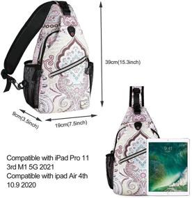 img 2 attached to 🎒 MOSISO Multifunctional Crossbody Shoulder Backpack - Ideal for Hiking and Daypack Trips