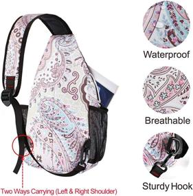 img 1 attached to 🎒 MOSISO Multifunctional Crossbody Shoulder Backpack - Ideal for Hiking and Daypack Trips