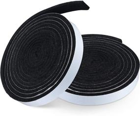 img 4 attached to 🔥 High Temperature Self-Adhesive BBQ Gasket Tape for Smoker Grills - Black, 7.5 Ft Length, 1/8 Inch Thickness (2 Rolls, 0.5 Inch Width)