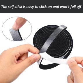 img 1 attached to 🔥 High Temperature Self-Adhesive BBQ Gasket Tape for Smoker Grills - Black, 7.5 Ft Length, 1/8 Inch Thickness (2 Rolls, 0.5 Inch Width)