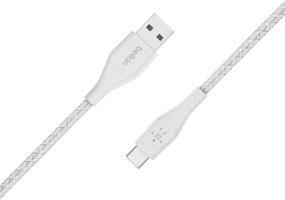 img 1 attached to 🔌 Belkin DuraTek Plus USB-C to USB-A Cable w/Strap: Ultra-Durable 4ft White Cable for Samsung Galaxy S10, Google Pixel 3, iPad Pro, and More