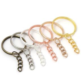 img 1 attached to YAKA 360Pcs Keychain Jewelry Multicolored