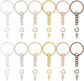 img 3 attached to YAKA 360Pcs Keychain Jewelry Multicolored