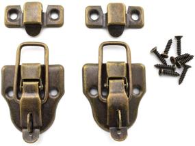 img 3 attached to 🦆 SDTC Tech 2-Pack Retro Bronze Style Box Toggle Latch: The Perfect Antique Metal Duckbilled Hasp Latch Catch for Jewelry Box, Cabinet, and More