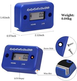 img 3 attached to Водонепроницаемый индуктивный часомер HM1: идеально подходит для газовых двигателей газонокосилок, джипов, мотоциклов, снегоходов, квадроциклов, лодок, внешнего мотора, генераторов и многого другого!