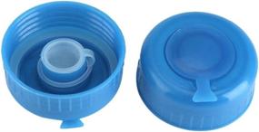 img 1 attached to 🔵 Pack of 5 Reusable Blue Bottle Covers for 55mm 3 & 5 Gallon Water Jug Replacement