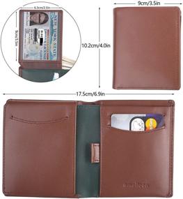 img 2 attached to Genuine Leather Men's Accessories- Amelleon Trifold Wallet with Multiple Pockets