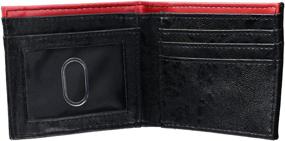 img 2 attached to Red & Black Deadpool Marvel Bi-Fold Boxed Wallet - One Size