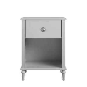 img 3 attached to 🛏️ Stylish and Functional: Little Seeds Rowan Valley Arden 1 Drawer Grey Kids’ Nightstand