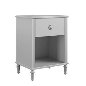 img 2 attached to 🛏️ Stylish and Functional: Little Seeds Rowan Valley Arden 1 Drawer Grey Kids’ Nightstand