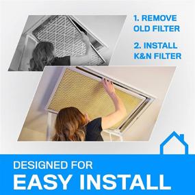 img 1 attached to 🌿 20X24X1 High-Efficiency Home Furnace Filter - Reusable for Sustainability