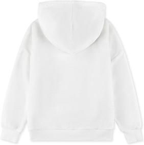 img 3 attached to 🧥 ALWAYSONE Girls Oversize Sherpa Sweatshirt: Cozy Fluffy Hoodie for Ages 3-12 with Soft Fleece, Pockets, and Stylish Design