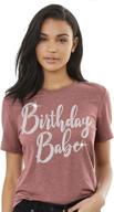 🎉 stylish birthday girl shirt for adults: perfect party decoration in tops, tees & blouses logo