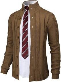 img 4 attached to H2H Cardigan Sweater KMOCAL020: An In-depth Look into Men's Clothing and Shirts