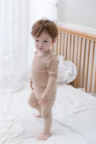 img 1 attached to Comfortable and Stylish: AVAUMA Baby Boys Girls Snug-Fit Cotton Pajama Set for Daily Sleepwear