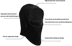 img 1 attached to 🧣 YQXCC Kids Winter Hats Balaclava Ski Mask - Windproof & Warm with Adjustable Fleece Lining - Hat for Boys & Girls