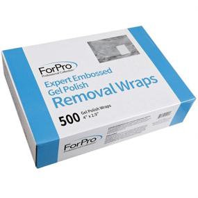 img 3 attached to ForPro Expert Gel Polish Removal Wraps, Pre-Cut with Cotton Pad, Removes Gel Polish, Acrylics, and Nail Art, 4 x 2.9 inches, 500-Count