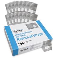 forpro expert gel polish removal wraps, pre-cut with cotton pad, removes gel polish, acrylics, and nail art, 4 x 2.9 inches, 500-count logo