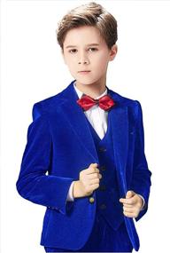 img 4 attached to 👶 Yavakoor Velvet Classic Toddler Stretch Boys' Clothing: Timeless Comfort for Your Little Ones