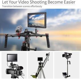 img 1 attached to 📷 Высококонтрастный 7-дюймовый ЖК-монитор HD 1280x800 с IPS-экраном Field Video LCD для камеры FW759 от Feelworld - идеальный для стедикама, комплекта DSLR-пульта управления и камкордера, ручного стабилизатора.
