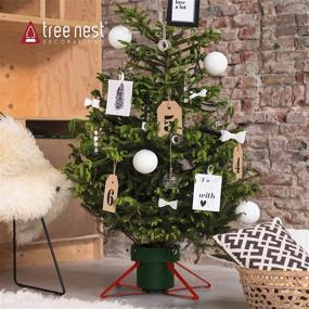 img 3 attached to 🎄 Tree Nest Christmas Tree Stand Base for 7ft Real Trees - Stable Xmas Tree Holder, Sleek Design for Decoration (Trendy, Size: L)