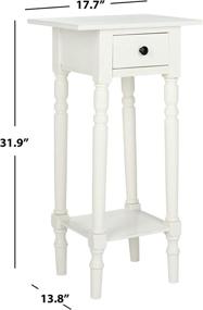 img 1 attached to 🛋️ Safavieh American Homes Collection Sabrina Distressed Cream Side Table: Stylish and Functional Furniture for any Décor